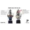 Pure Tone Black Nickel Multi-Contact Output Jack - Car Compatible