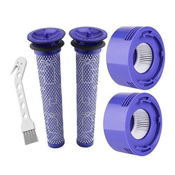 Lemige 2 Pre-Filters and 2 Post-Filters Replacement Compatible with Dyson V7, V8