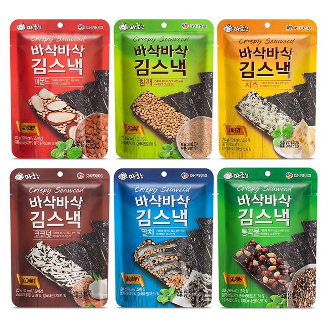 Mint Deal Well-Being Nutritious Snacks Children's Snacks Beer Snacks Seaweed Snacks 6 Types, Select This Product, Select This Product