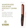 Kent Brushes Handmade Combs Large Folding Pocket Comb for Men