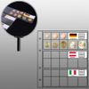 10 small Prophila coin sheets for euro coins with flags cards