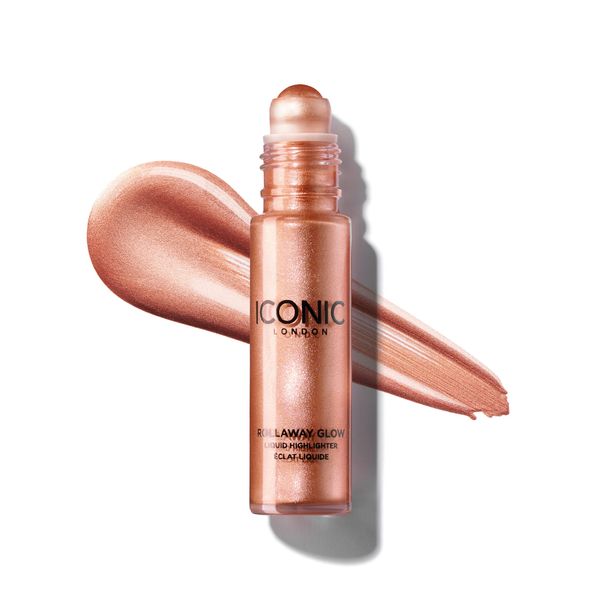 ICONIC LONDON Rollaway Glow | Liquid Highlighter for a Radiant Glow, Cruelty-Free, Vegan Makeup (Rose Potion) 8ml / 0.27 fl oz