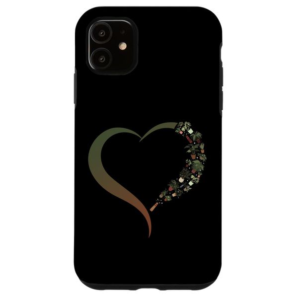 iPhone 11 Gardening Potted Heart Plant Case