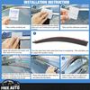 For 10-15 Chevy Cruze Window Visor Vent Sun Rain Deflector Guard 4PCS Set