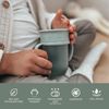 nouka All Around Cup | Leak Proof and Easy Grip | Removable Handles | Bloom