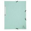 Exacompta 55573E - Lot of 3. 3 flap elasticated folder A4 assorted colour Nature