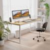 55" Modern Computer Desk Home Office Student Study Writing Workstation Natural