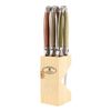 Laguiolel Cutlery Set with 6 Steak Knives in Wooden Block, Mineral