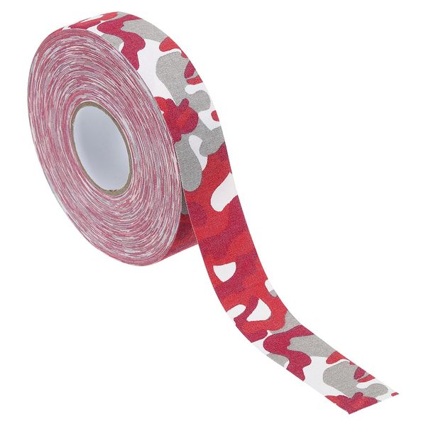 PATIKIL Hockey Tape 1" X27 Yard, Multipurpose Grip Protector for Hockey Stick Blade Baseball Bat, Red Camouflage