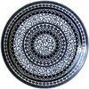 Awasaka Pottery Field II Black Arabesque Pasta Plate