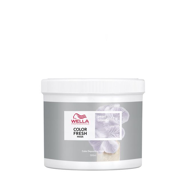 Wella Professionals Color Fresh Mask Pearl Blonde – Haarkur zum Beleben und Verändern der Haarfarbe – pflegende Tönung mit Avocadoöl – für helles und aufgehelltes Haar – 500 ml