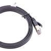 vhbw Variation Network Cable LAN Patch Cable Cat7 15 m Black Flat