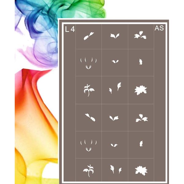 Airbrushing Stencils for Nail Art L-0004