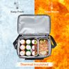 Lifewit Large Cooler Bag 27/32/48 Cans Insulated Lunch Bag Lightweight Portable Cool Bag Double Layer for Picnic, Beach, Work, Trip, Gray