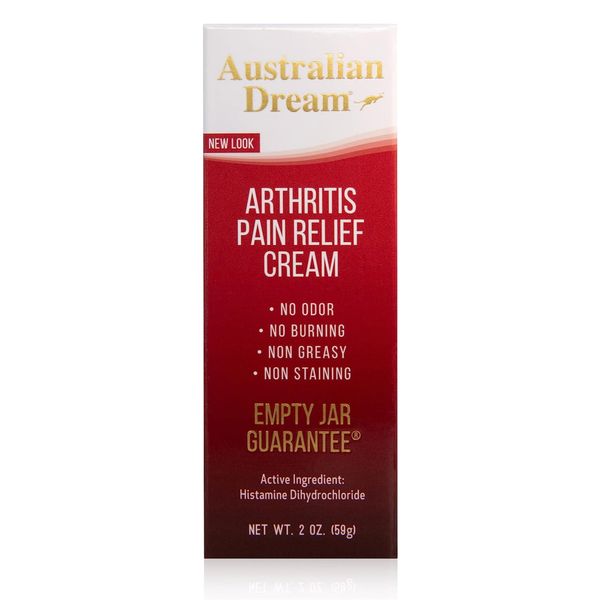 Australian Dream Arthritis Pain Relief Cream - Soothing, Non-Greasy Pain Relief Cream - Powerful Topical Arthritis Pain Relief Good for Muscle Aches or Joint Pain - 2 oz Tube