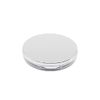 Itisyou Cosmetic Case, Powder Case, Makeup Container, Makeup Subdivision, Portable, Sponge Puff, Cosmetic Refill Container, Makeup Sponge Case, Powder Container, Silver