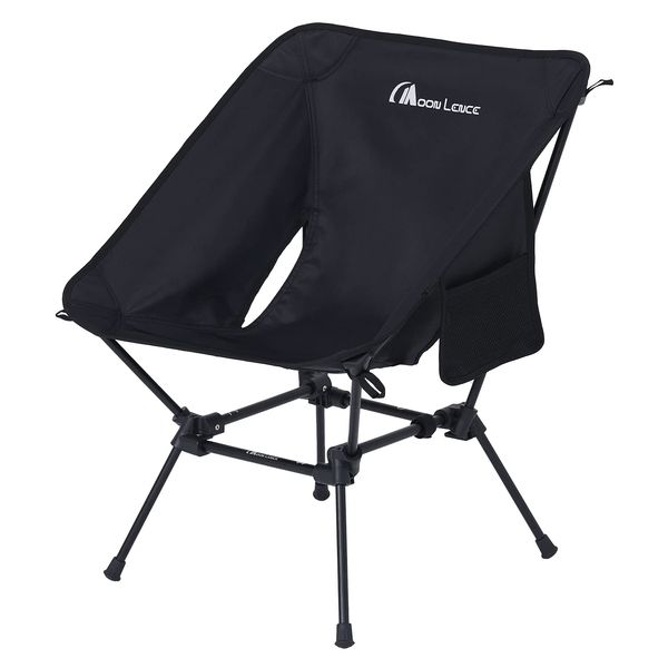 Moon Lence Outdoor Chair, 2-Way, Camping, Ground Chair, Camping Chair, More Stable, Lightweight, Foldable, Compact, Hiking, Fishing, Mountain Climbing, Load Capacity 330.7 lbs (150 kg), High Type, New Model