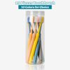 Ancwzoz Toothbrushes 10 Packs Soft Travel Toothbrush Bulk for Adults