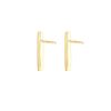 Elli Geo Minimal Bar Earrings, One size, Silver, No Gemstone