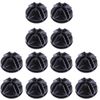 PRETYZOOM 120pcs Wire Cube Connectors, Plastic Storage Cube Connectors, Wire Grid Organizer Shelf Accessory, Black