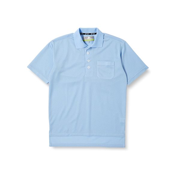 SSK UPW027 Men's Baseball Wear, Referee Short Sleeve Polo Shirt, powder blue (65)