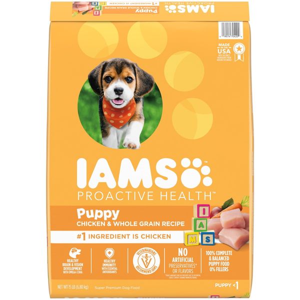 Iams Proactive Health Chicken And Whole Grain Recipe Dry Dog Food For Puppies