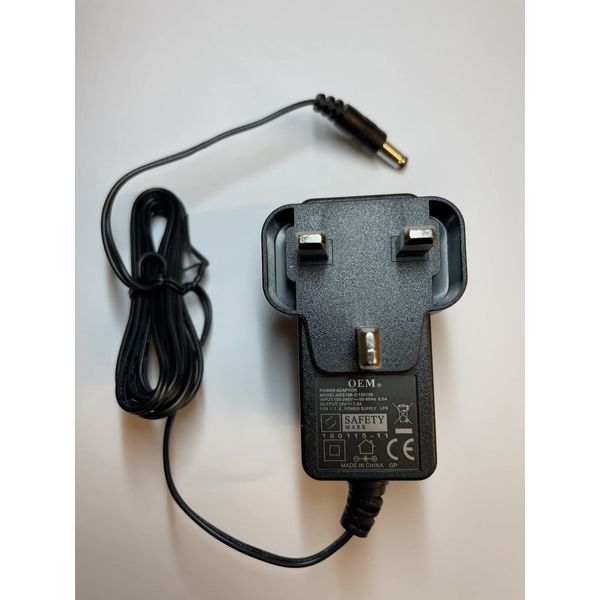 Replacement for 15V 1A AC-DC Adaptor Charger for SEALEY Lithium Starter Pack SL32S