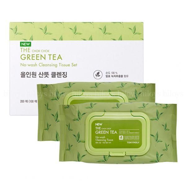 Tony Moly Green Tea Cleansing Tissue Set 100 Sheets (2)