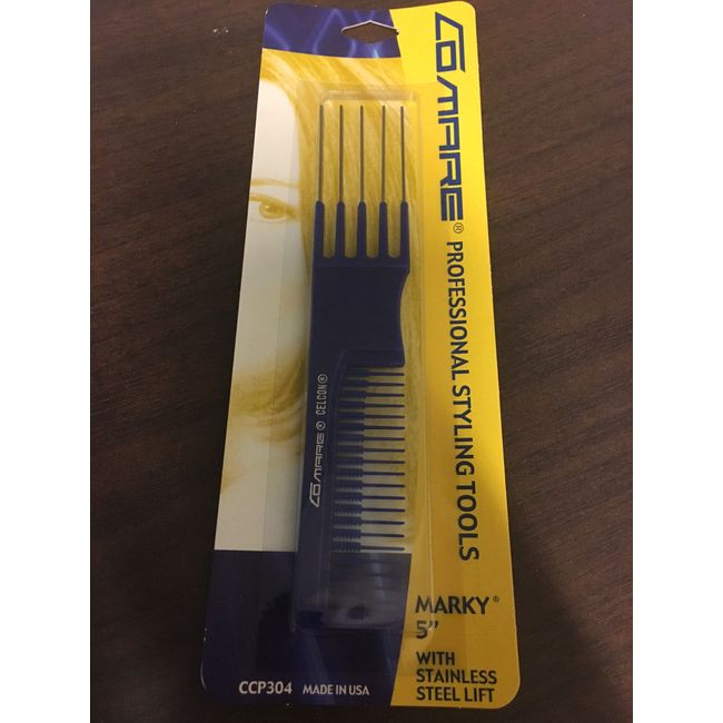 Comare 5" Marky Stainless Steel Lift Comb CCP304  BLUE