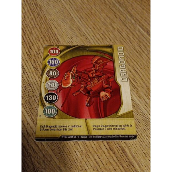 BAKUGAN Battle Brawler "DRAGONOID" Metal Gate Card 10/48e SEGA TOYS SPIN MASTER