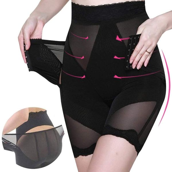 BelleLife 2020 Pelvic Shorts, Buttocks, Tummy Tightening, Pelvic Support, Compression Inner Wear, Pelvic Correction Belt, Postpartum, Pelvic Correction, Long Girdle, Thigh Compression Type, Pelvic Correction Girdle, Easy to Put On and Take Off, Black, M