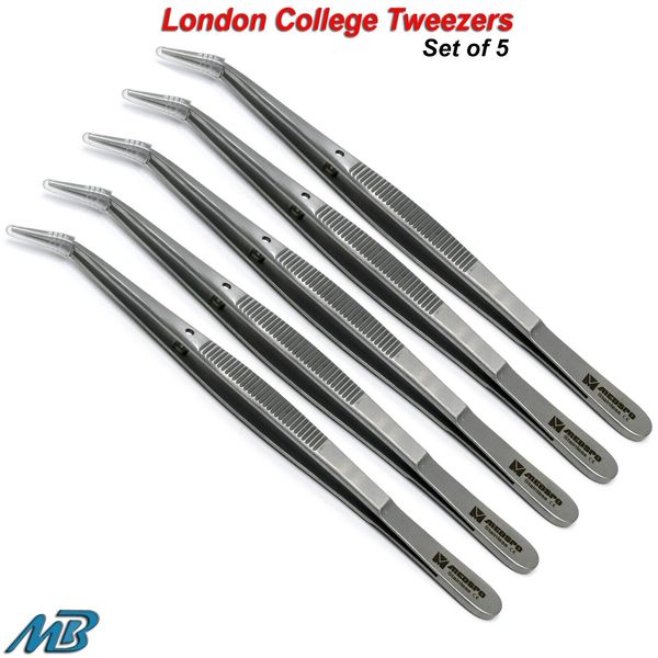 Surgical  London College Tweezers Dressing Forceps Classic Dental Instruments