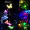 Solar Wind Chimes Light LED Garden Color Changing Hanging Butterfly 2PACK