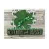 AGD St Patrick's Decor - Not Lucky Blessed Chunky Shamrock & Sign 2pc.