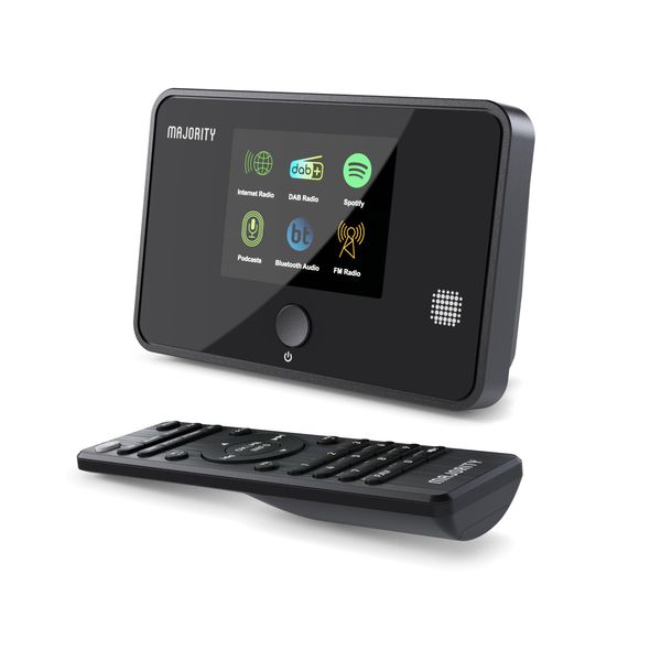 Radio DAB Plus Internetradio WLAN Tuner mit DAB+ | Internet Radio WLAN Adapter mit Spotify, Bluetooth-Konnektivität, Fernbedienung, Farbdisplay | MAJORITY Robinson Digitalradio