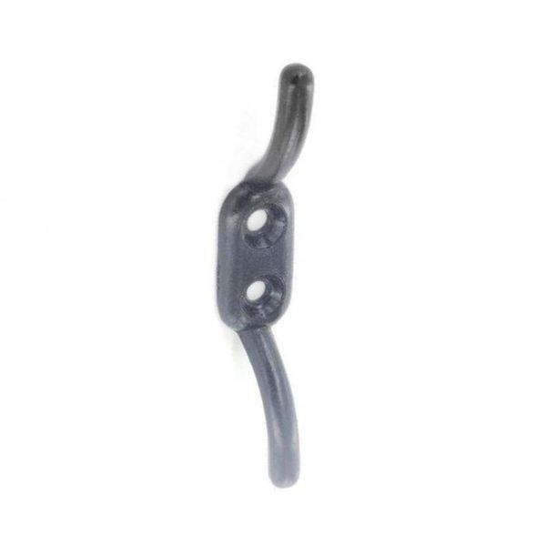Washing Line Cleat Hook Black - 110mm / 4.5"