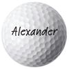 Paper Themes Personalised Shaped Placemats (Golf Ball)