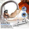 Pcmursal Broken Threaded Pipe Extractor Tool, Broken Pipe Extractor Tool, Stripped Screws and Damaged Bolts (Silver)