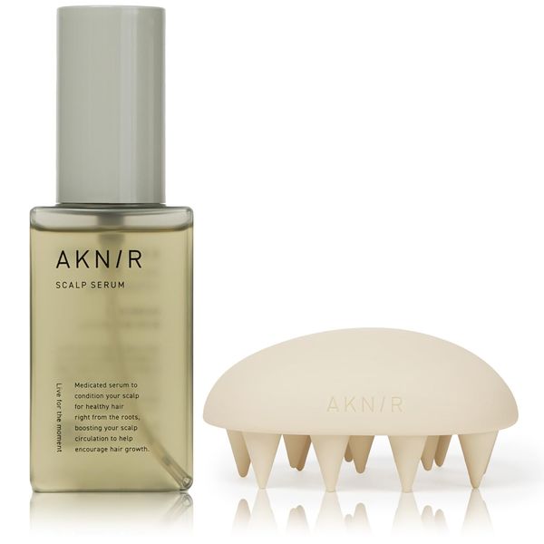 AKNIR Ewha Hair Scalp Serum, 2.8 fl oz (80 ml) + Scalp Brush Set, Gift Box Specifications