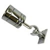 RopeServices UK 28mm Chrome Decking Rope Hook and Eye Plate, Deck Post End Fixing Post Fitting