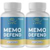 Memo Defend - Mind Brain Memory Booster, Nootropic - 2 Bottles, 120 Capsules