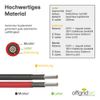 Offgridtec Solar Cable Extension Cable PV Plug to PV Plug 6 mm² 1.5 m Red/Black