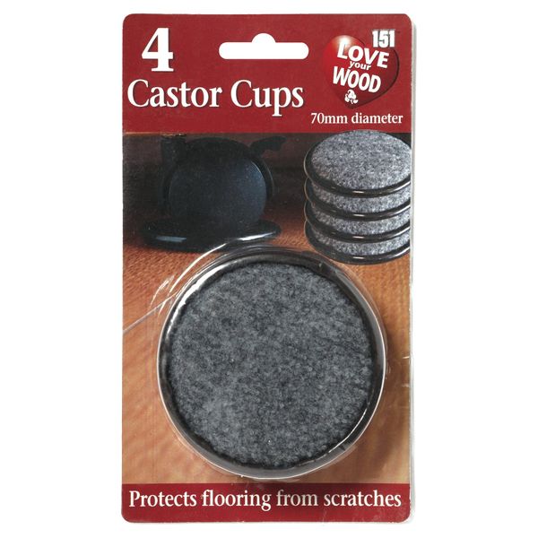 4 Castor Cups