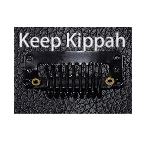 Keep-kippah clips Hair Clip Set: 6pairs yamaka jewish hat kippah for men yarmulke clips combs for kids adhesive with clips built in side（12 pairs）