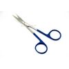 2EA IRIS SCISSORS 4.5" CURVED STRAIGHT GERMAN PREMIUM RAINBOW SCISSORS SURGICAL 
