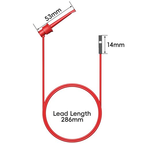 Goupchn Test Hooks to Breadboard Female Jumper Wires Soft Flexible Silicone Test Leads for Electrical Testing