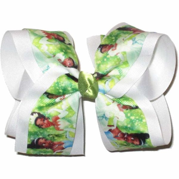 DS-342M Medium Tiana over White Hair Bow