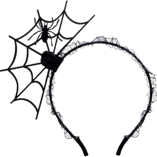 XinblueCo Halloween Spider Headband for women Spider web headband Cosplay Masquerade Spider Hair Hoop Costume Accessories