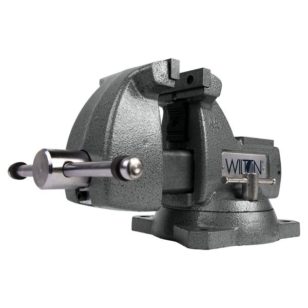 Wilton Mechanics Bench Vise, 4" Jaw Width, 4-1/2" Jaw Opening, 3-7/16" Throat (Model 744)