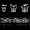 Tattoo Ink Caps Small, Urknall 300pcs Tattoo Ink Cups Mixed Size Tattoo Cups Tattoo Ink Holder Containers Tattoo Caps 100 Small 100 Medium 100 Large for Tattoo Ink
